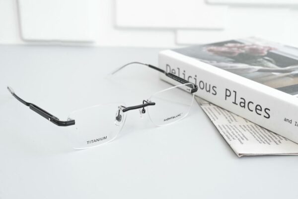 Kính Không Gọng Chữ Nhật Titanium Montblanc MB0279O