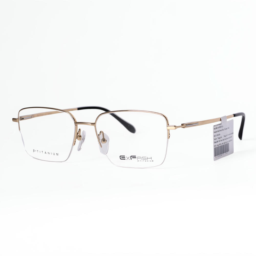 Exfash EF33281T Gọng Kính Nửa Khung Titanium - Tem Chính Hãng 101