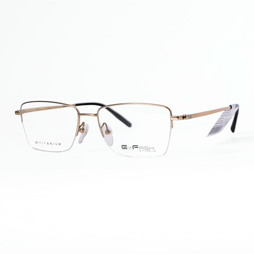 Exfash EF33278T Gọng Kính Nửa Khung Chữ Nhật – Tem Chính Hãng 101