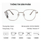 Subon GD-K-SB6050 Gọng Kính Đa Giác - Chính Hãng