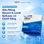 Kính Áp Tròng 3 Tháng Siêu Mỏng Bausch & Lomb Soflens 38 Chính Hãng - Ảnh 3
