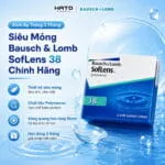 Kính Áp Tròng 3 Tháng Siêu Mỏng Bausch & Lomb Soflens 38 Chính Hãng - Ảnh 3