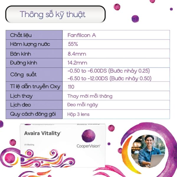 Kính Áp Tròng CooperVision Avaira Vitality