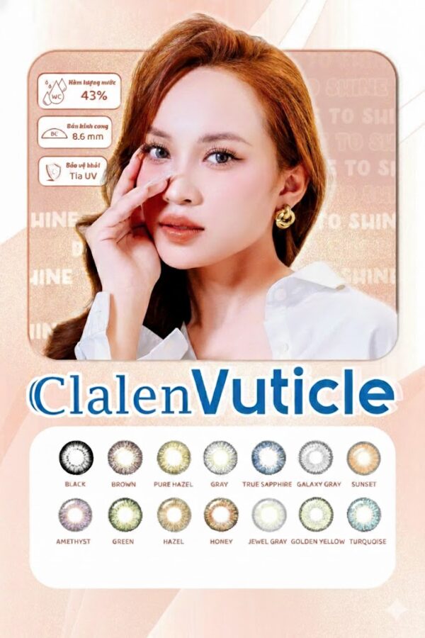 Kính Áp Tròng Màu 3 Tháng Interojo Clalen Vuticle 3 Months