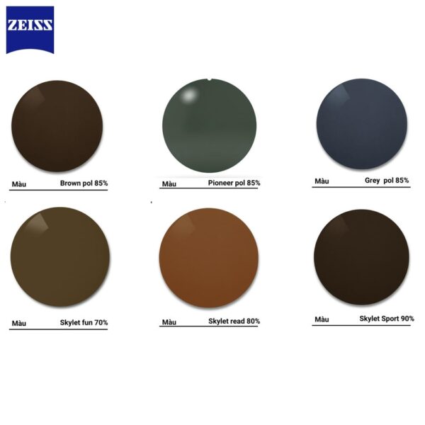 Zeiss ClearView Tròng Kính Đơn Tròng Phân Cực Polarized với Lớp Phủ DuraVision®