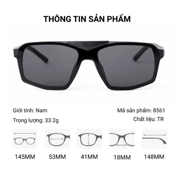 Kính Mát Clip On 8561 Polarized 2 Lớp Cao Cấp – Tiện Lợi & Đa Năng