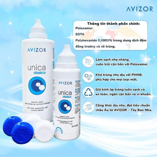 Avizor Unica Clasica Nước Ngâm Kính Áp Tròng