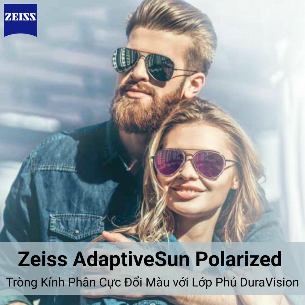 Zeiss AdaptiveSun Polarized Tròng Kính Phân Cực Đổi Màu với Lớp Phủ DuraVision