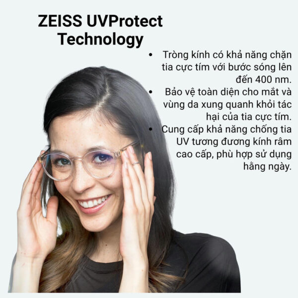 Zeiss Progressive Light 2 3DV Tròng Kính Đa Tròng UVProtect/BlueGuard với Lớp Phủ DuraVision Gold