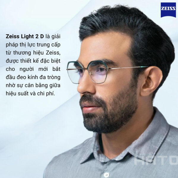 Zeiss Light 2 D Tròng Kính Đa Tròng UVProtect với Lớp Phủ DuraVision