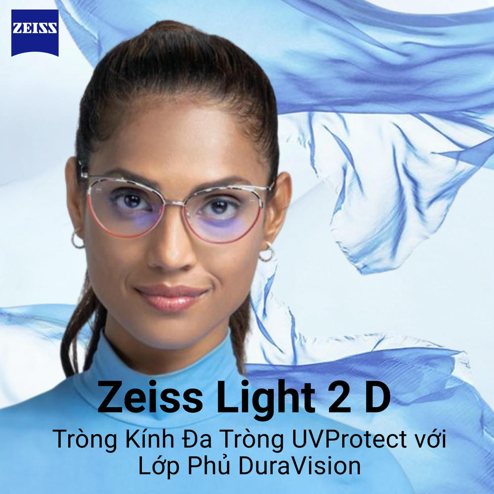 Zeiss Light 2 D Tròng Kính Đa Tròng UVProtect với Lớp Phủ DuraVision