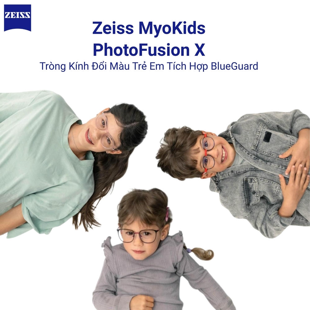 Zeiss MyoKids PhotoFusion X – Tròng Kính Đổi Màu Trẻ Em
