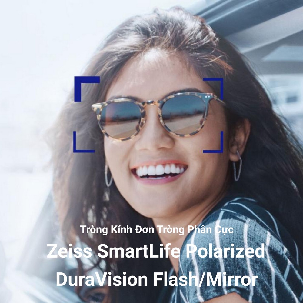 Zeiss SmartLife Polarized DuraVision Flash/Mirror – Tròng Kính Đơn Tròng Phân Cực Cao Cấp