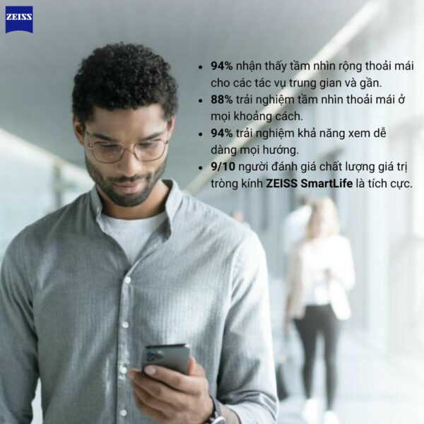 Zeiss SmartLife Tròng Kính Đơn Tròng