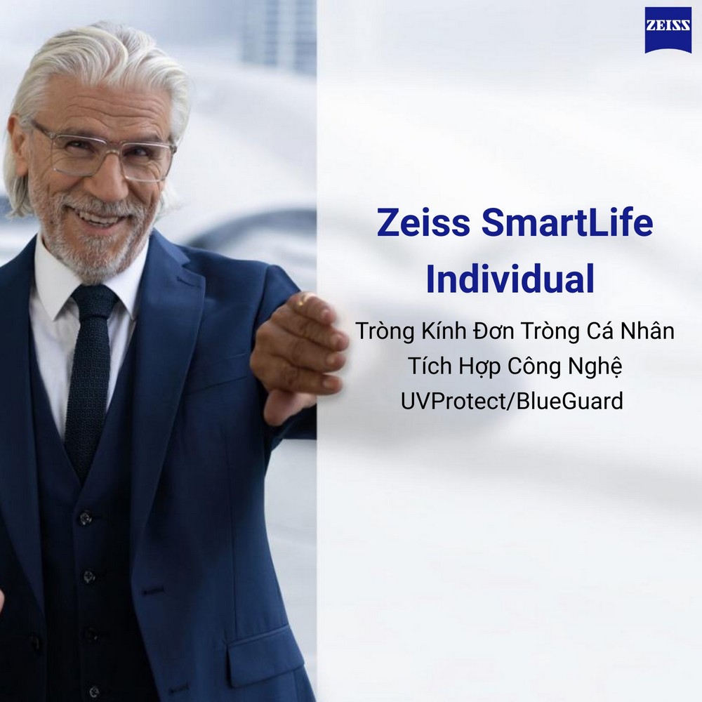 Zeiss SmartLife Individual Tròng Kính Đơn Tròng Cá Nhân