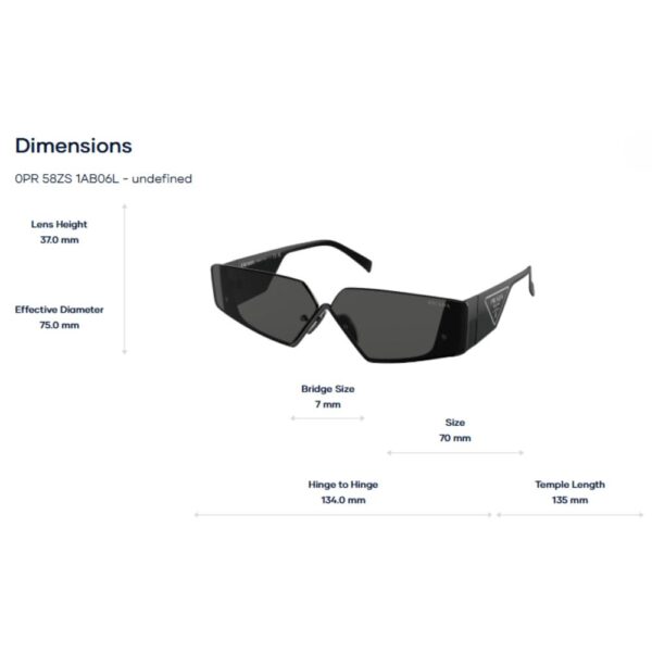 Kính Mát PRADA 0PR 58ZS - Tem Chính Hãng Luxottica - Ảnh 2