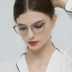 Zenta DP25-A-ZT8233 Gọng Kính Mắt Mèo Titanium IP – Chính Hãng