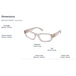 Gọng Kính Oval Miu Miu 0MU 04YV – Tem Chính Hãng Luxottica