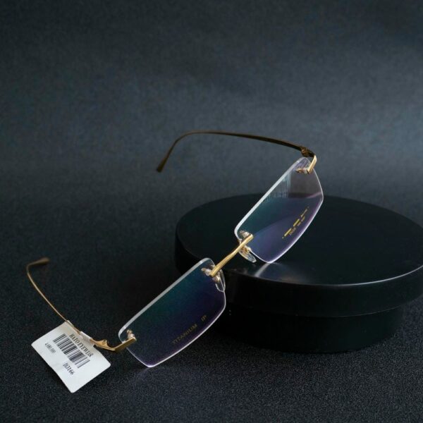 DOX D13166 – Kính Không Gọng Chữ Nhật Mạ Vàng 18K Chính Hãng