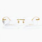 DOX D13166 – Kính Không Gọng Chữ Nhật Mạ Vàng 18K Chính Hãng