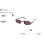 Kính Mát Oval Miu Miu 0MU B52S - Tem Chính Hãng Luxottica