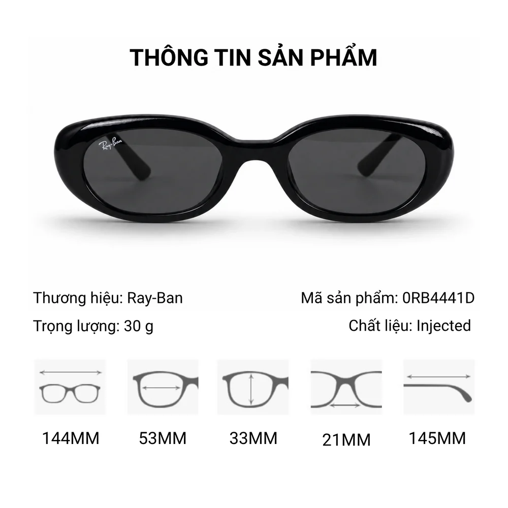 Kính Mát RayBan 0RB4441D - Tem Chính Hãng Luxottica