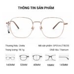 Zenta DP25-A-ZT8220 Gọng Kính Đa Giác Titanium – Chính Hãng