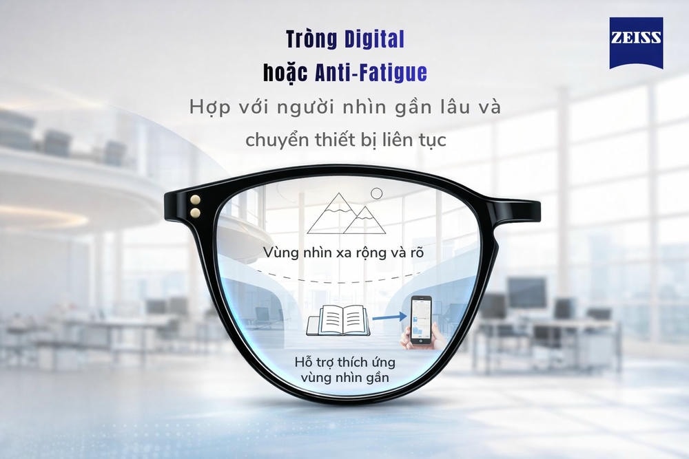 Tròng kính digital cho người nhìn màn hình nhiều.