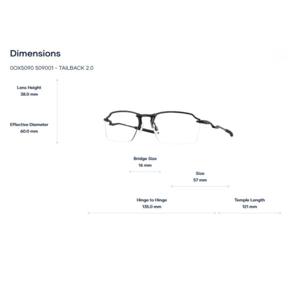 Gọng Kính OAKLEY 0OX5090 - Tailback 2.0- Tem Chính Hãng Luxottica