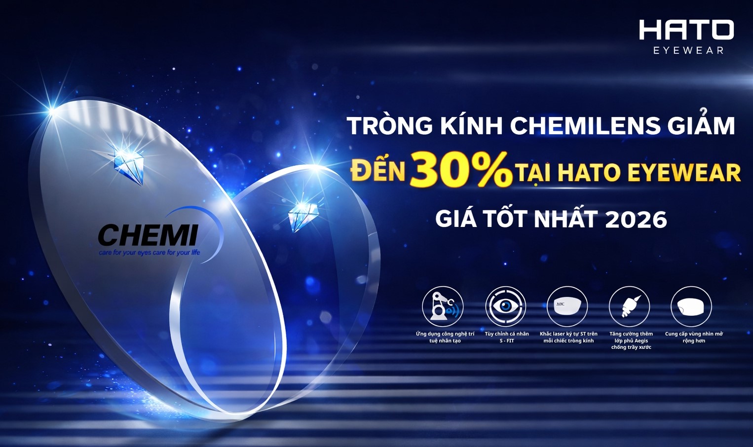 Bảng Giá Tròng Kính Chemi Giảm Đến 20% Tại Hato Eyewear