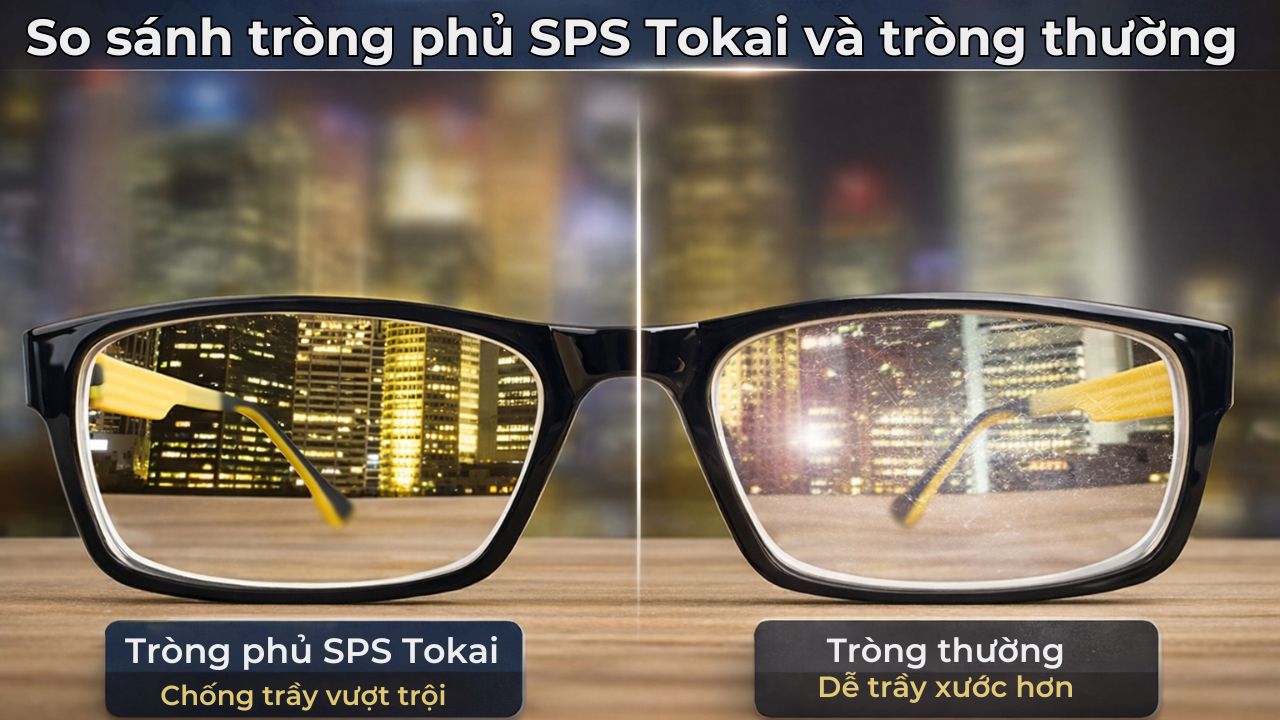 Công nghệ SPS giúp tròng kính chống trầy vượt trội