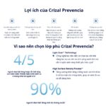 Tròng Kính Kiểm Soát Cận Thị Trẻ Em Essilor Myopilux Max Crizal Rock & Crizal Prevencia - Chính Hãng