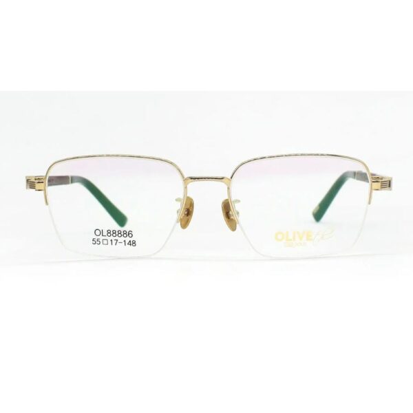 Gọng Kính Nửa Khung Mạ Vàng 18K Olive 88886 - Chính Hãng