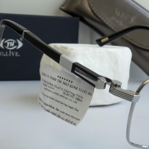 OLive 88887 Gọng Kính Mạ Vàng 18K Gỗ Đàn Hương - Chính Hãng