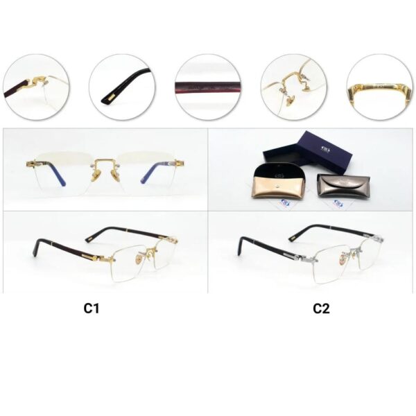 Kính Không Gọng Mạ Vàng 18K Cao Cấp OLive 88888 Chính Hãng