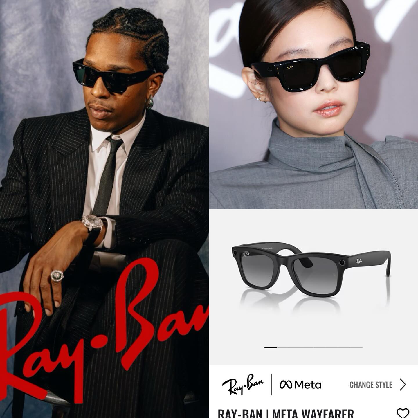 Jennie đeo kính Ray-Ban gì và đâu là những mẫu được quan tâm