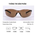 Kính Bảo Hộ Double Shield 91532 Chính Hãng, Lắp Được Tròng Có Độ