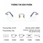OLive 88888 Kính Không Gọng Mạ Vàng 18K