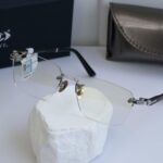 OLive 88888 Kính Không Gọng Mạ Vàng 18K Gỗ Đàn Hương - Chính Hãng