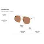 Kính Mát Vuông Miu Miu 0MU A57S - Tem chính hãng Luxottica