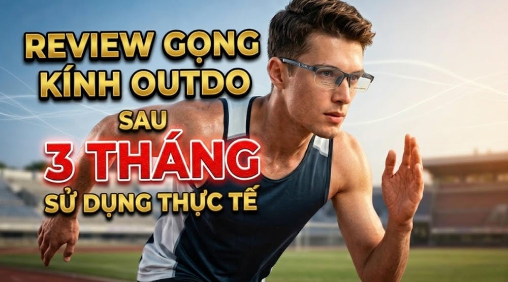 Review gọng kính Outdo sau 3 tháng sử dụng thực tế