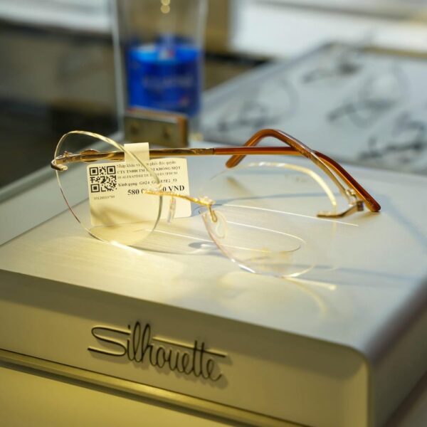 Silhouette Atelier Next G024 GC E5E2 Kính Không Gọng Vàng Đúc 18K Đính Kim Cương – Chính Hãng 101