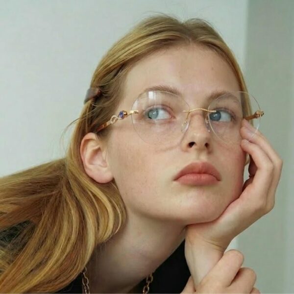 Silhouette Atelier Next G024 GC E5E2 Kính Không Gọng Vàng Đúc 18K Đính Kim Cương – Chính Hãng 101