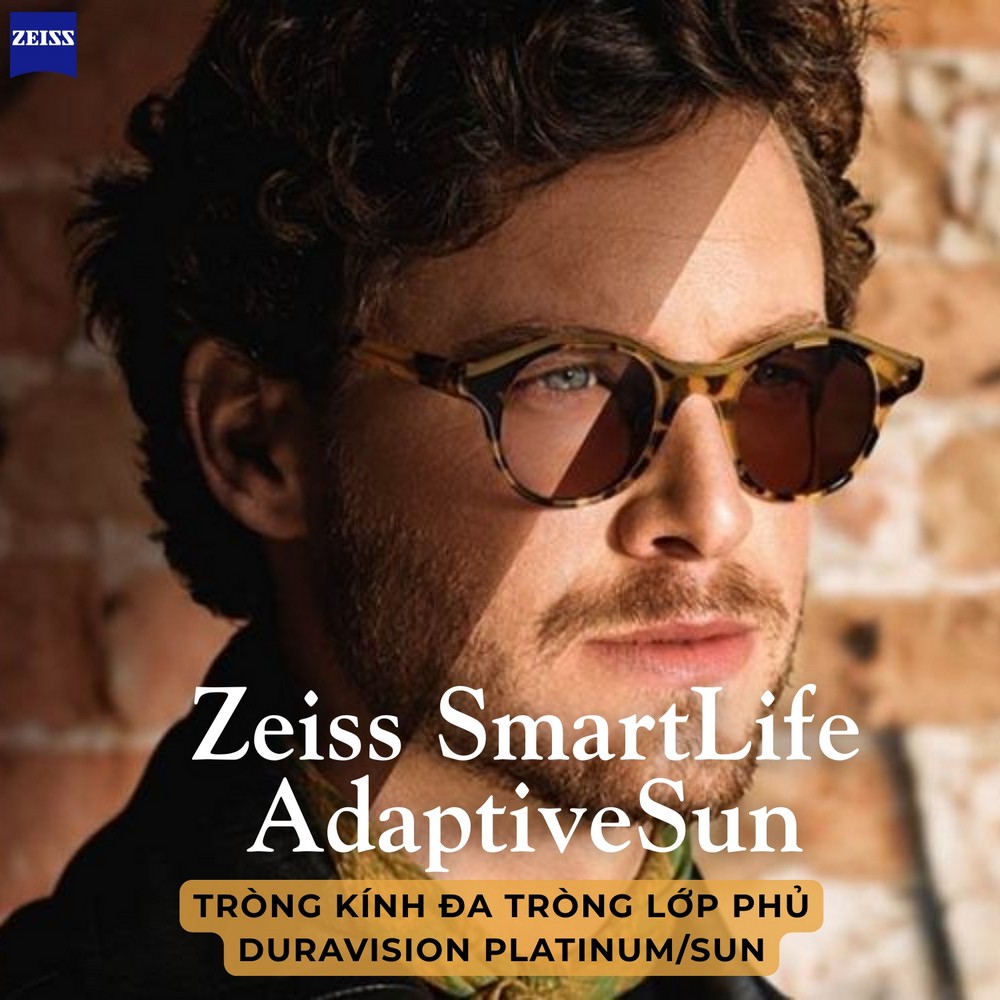 Kính Đa Tròng Zeiss SmartLife AdaptiveSun Phân loại Pure/Plus/Superb/Individual Lớp phủ DuraVision Platinum/Sun