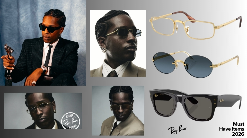 A$AP Rocky Ray-Ban fashion item nổi bật hè 2026