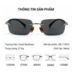 David Beckham DB 1195/S Kính Mát Không Gọng - Bản Đẹp