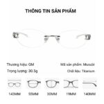 Kính Không Gọng Titan Gm MUSUBI – Bản Đẹp Nhất Thị Trường