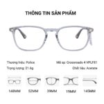 Police Crossroads 4 VPLF81 Gọng Kính - Tem Chính Hãng 101