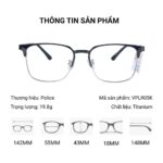 Gọng Kính Police VPLR05K – Tem Chính Hãng 101