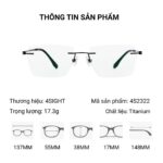 Kính Không Gọng Titanium IP 4SIGHT 4S2322